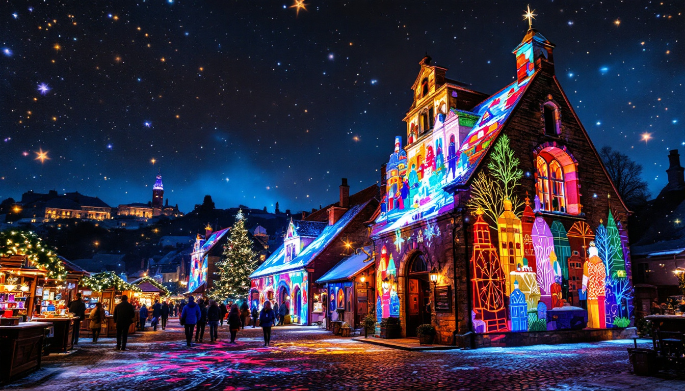 découvrez la magie de noël à albi avec un voyage festif alliant des mappings lumineux, un marché de noël chaleureux, des manèges enchanteurs, une grande roue vertigineuse et des animations féeriques pour émerveiller petits et grands.