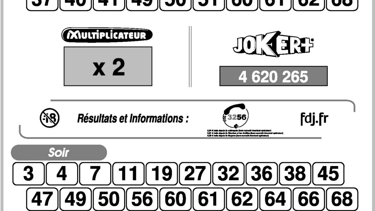 découvrez les derniers résultats et analyses du keno du 13 mars 2025. ne manquez pas l'occasion de vérifier vos numéros chanceux et d'explorer les tendances du tirage.