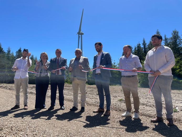 Inauguration du parc éolien d’Arzenc-de-Randon.